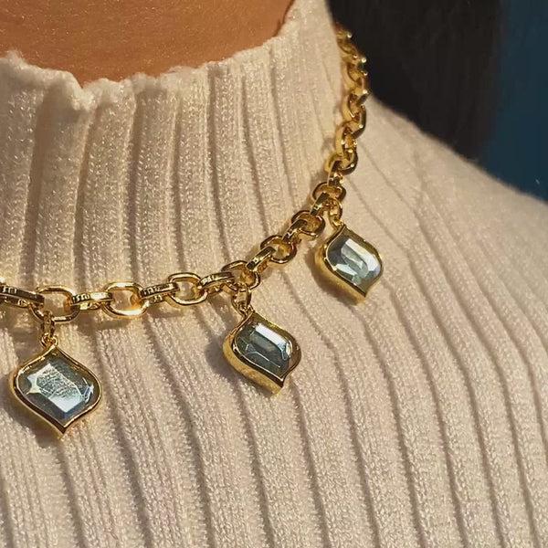 Isharya Amara Mirror Quintet Necklace Necklaces