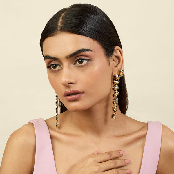 Isharya Amethyst Kelp Mismatched Earrings Earrings