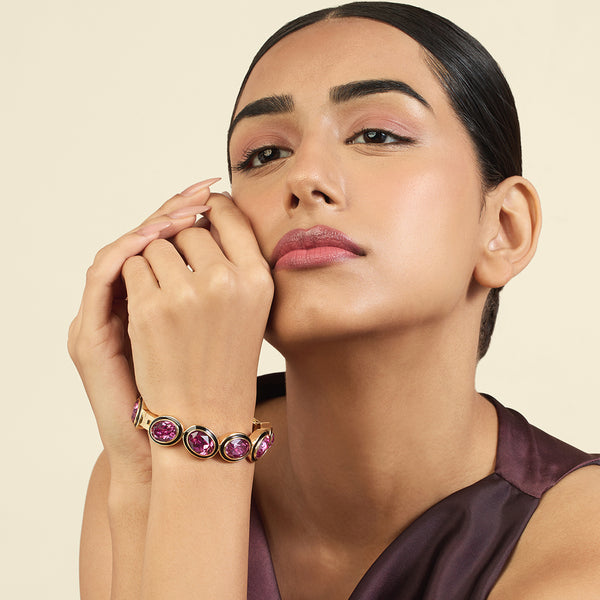 Isharya Amethyst Tides Hinge Bangle Bangle