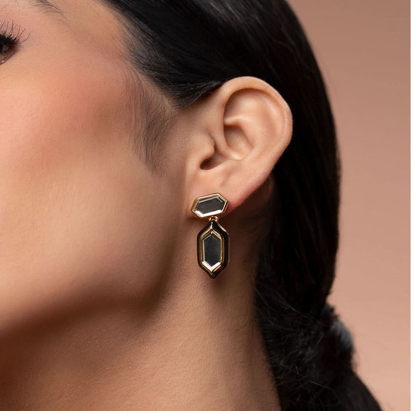 isharya Amina Mirror Stud Earrings Earrings