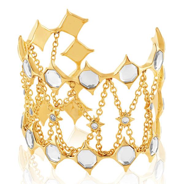 Isharya Angel Dust Mirror Statement Cuff Cuff XS