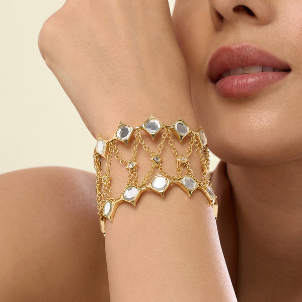 isharya Angel Dust Mirror Statement Cuff Cuff XS