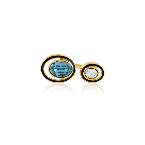 isharya Aqua Goals Two Head Ring Rings
