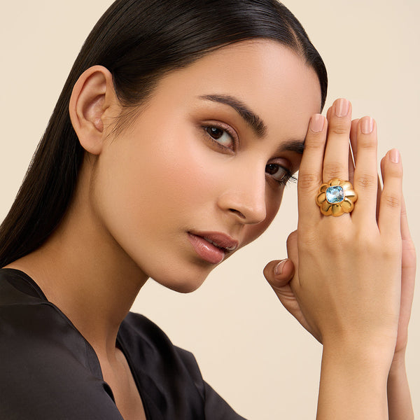 Isharya Aqua Mood Statement Ring Rings 5