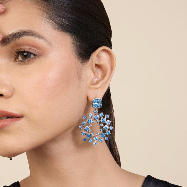 isharya Aquamarine Cosmic Flair Earrings Earrings