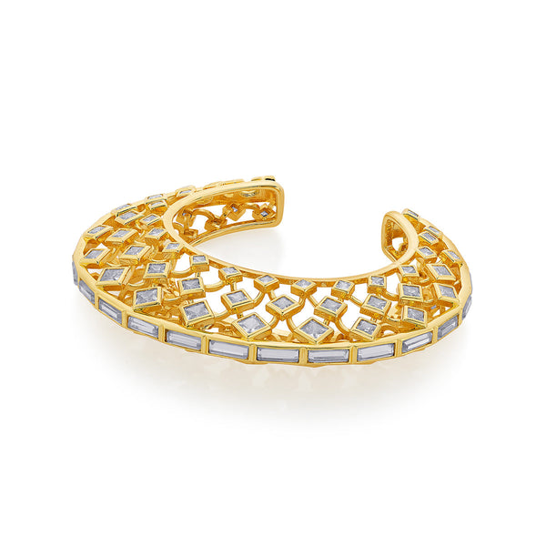 Isharya Aura Gold Moon Statement Cuff Cuff XS