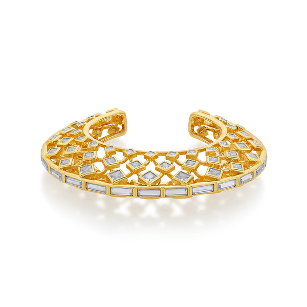 isharya Aura Gold Moon Statement Cuff Cuff XS