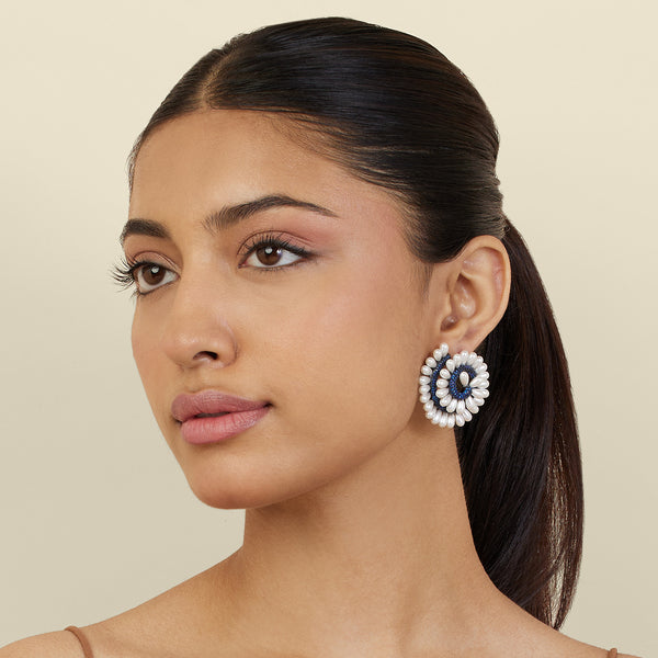 Isharya Azure Pearl Stud Earrings Earrings