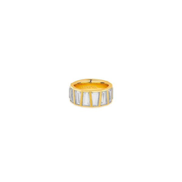 Isharya Baguette Duo Band Ring Rings 5