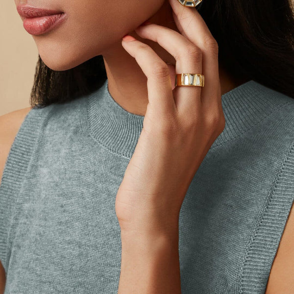 isharya Baguette Duo Band Ring Rings 5