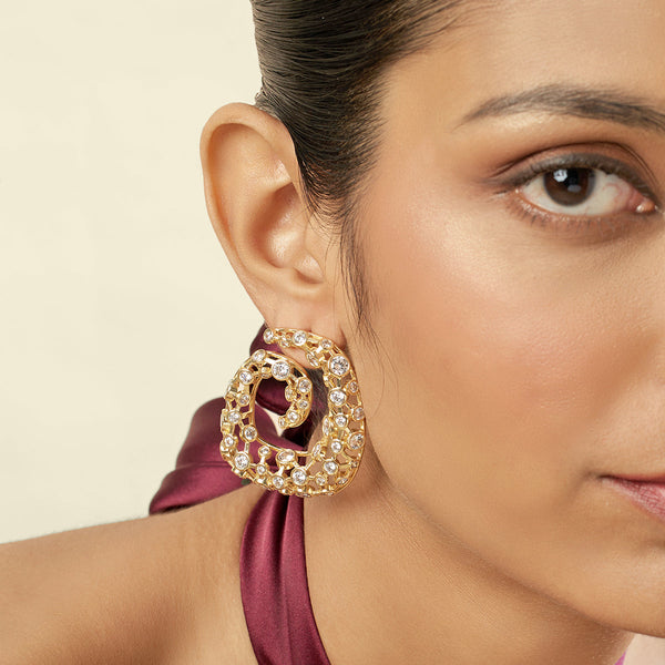 isharya Barroco Statement Studs Earring