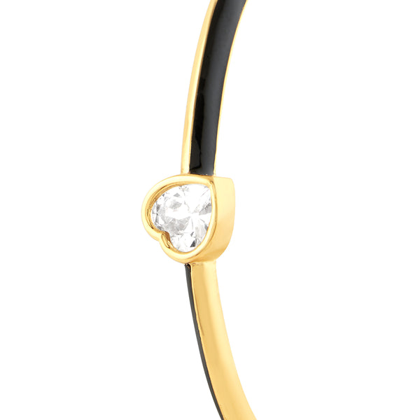 Isharya Black Sweet Heart Cuff Cuff XS