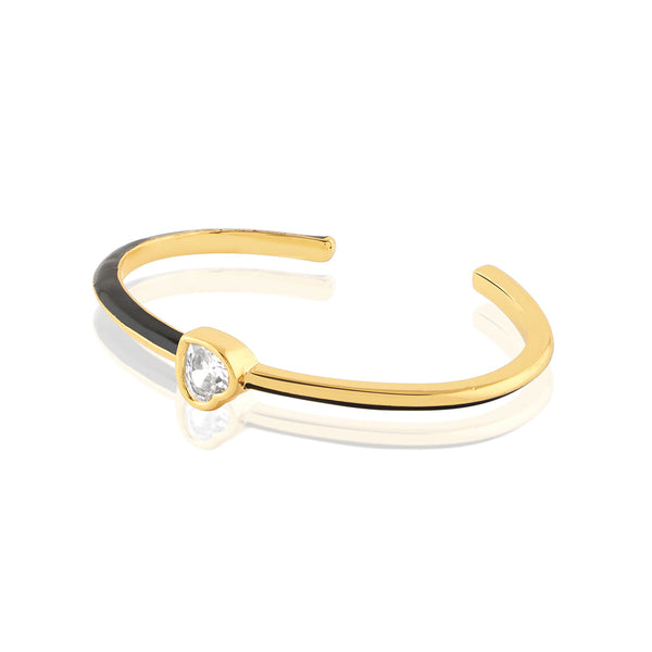 Isharya Black Sweet Heart Cuff Cuff XS