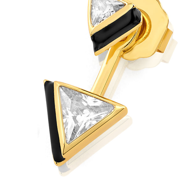 Isharya Black Triangles Earrings Earrings