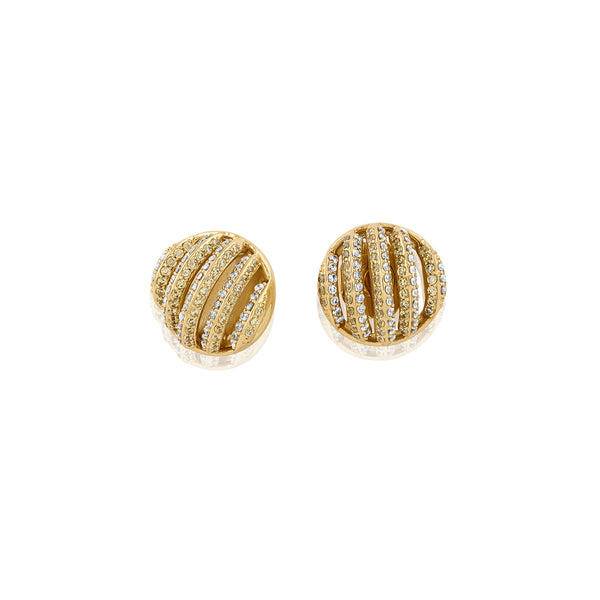 Isharya Bling Button Studs Earrings