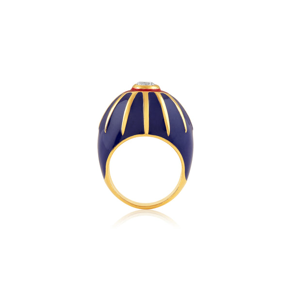 Isharya Blue Eye Statement Ring Rings 6