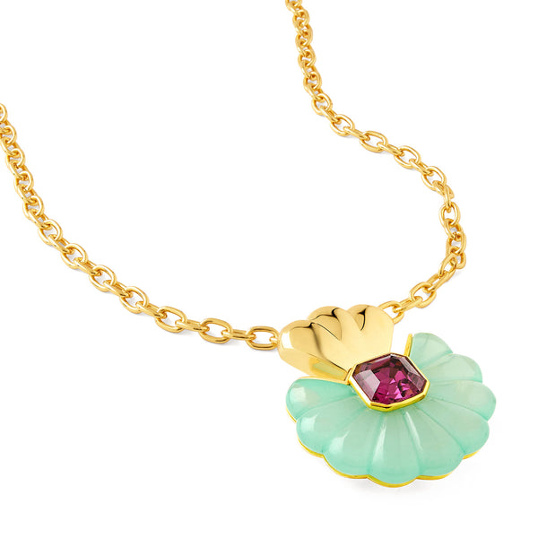 isharya Blue Seashell Necklace Necklaces Blue