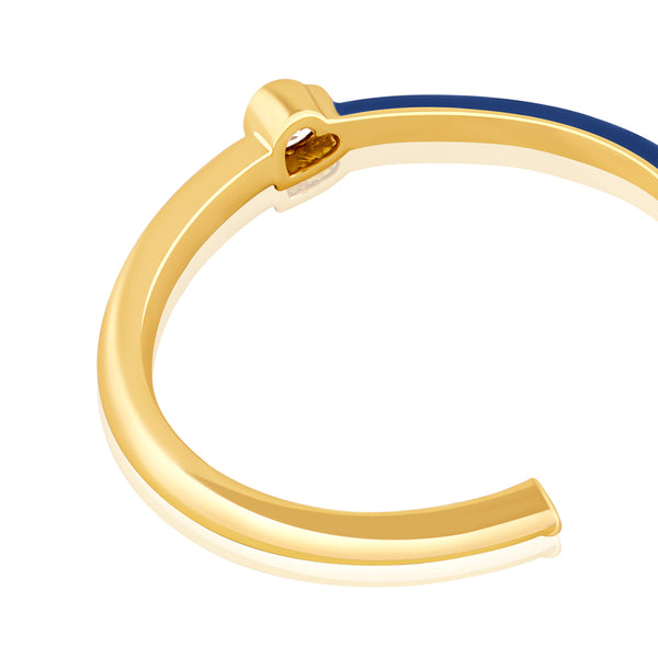 Isharya Blue Sweet Heart Hoops Earrings