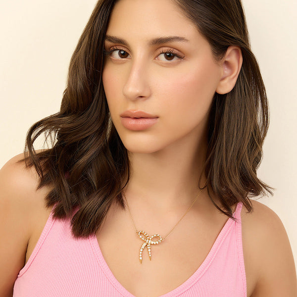 Isharya Bow Spiked Necklace Necklaces