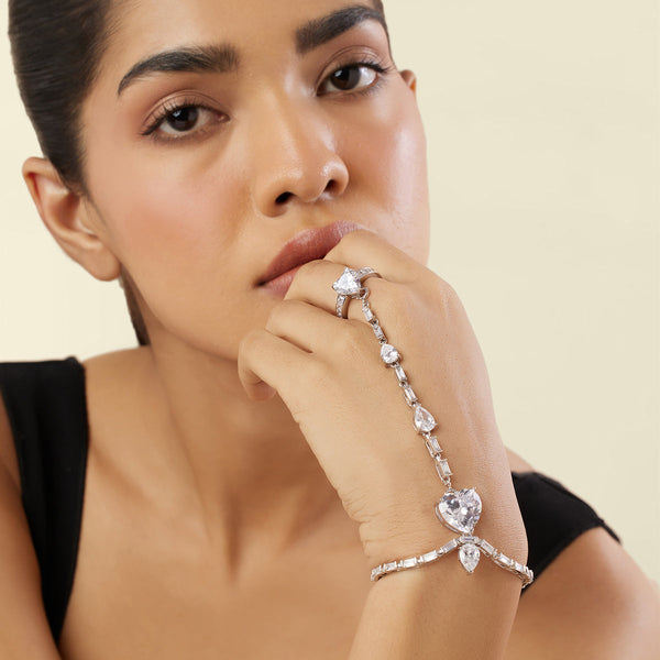 Isharya Celeste Heart Bolo Bracelet Bracelets