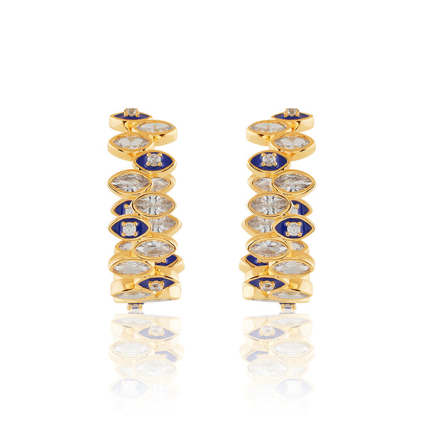 Isharya Celestia Eye Hoops Earrings