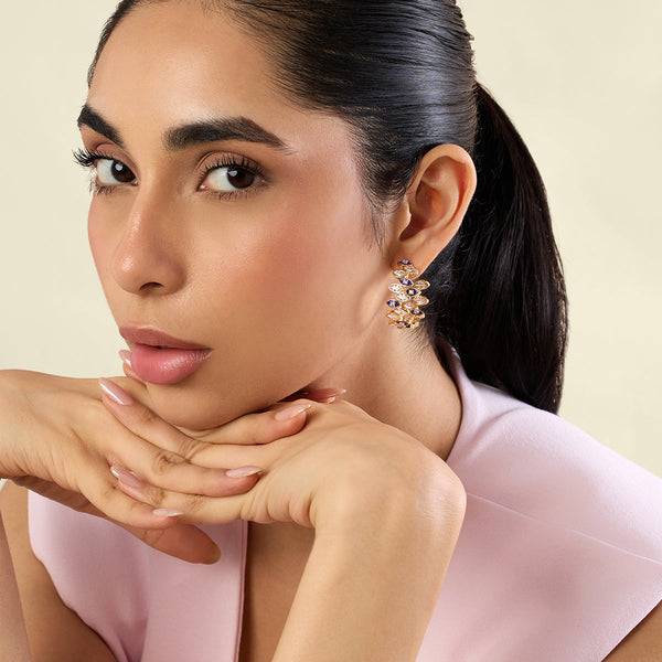 Isharya Celestia Eye Hoops Earrings