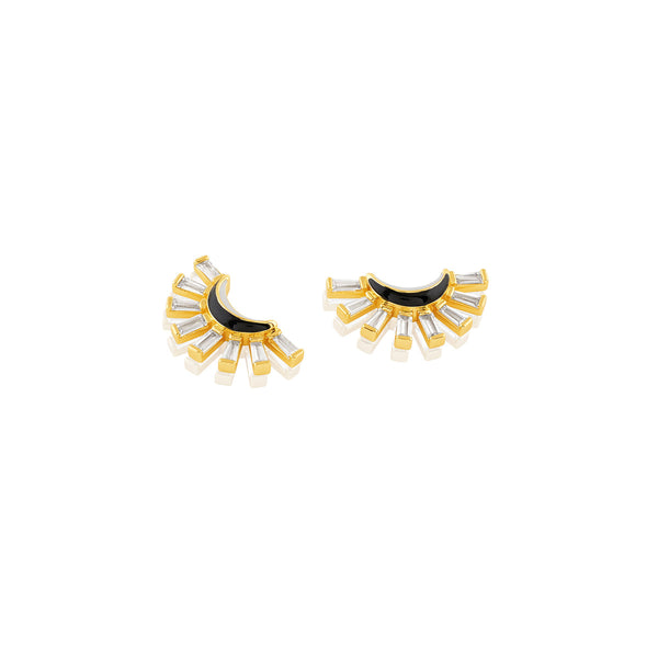 Isharya Celestial Curve Studs Earrings