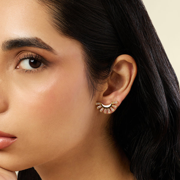 isharya Celestial Curve Studs Earrings