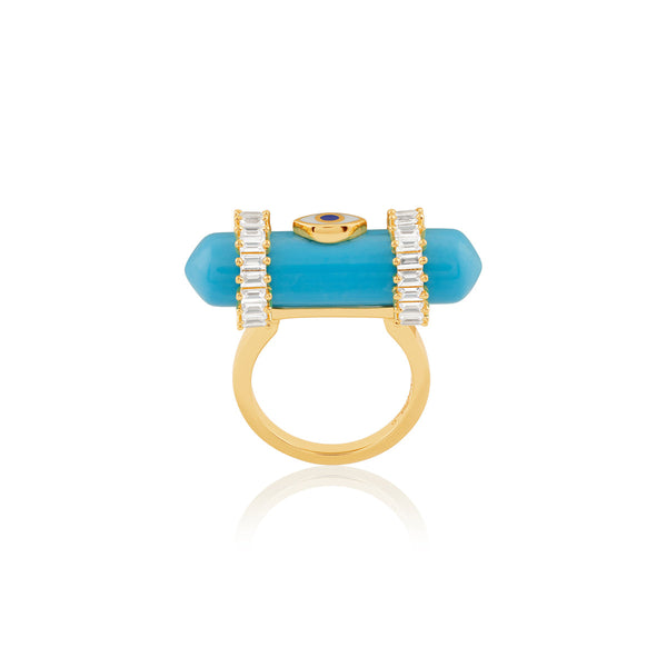 Isharya Celestial Turquoise Amulet Ring Rings 6