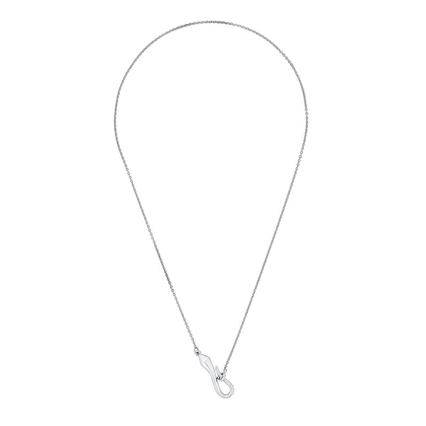 Isharya Chrome Hook Necklace Necklaces