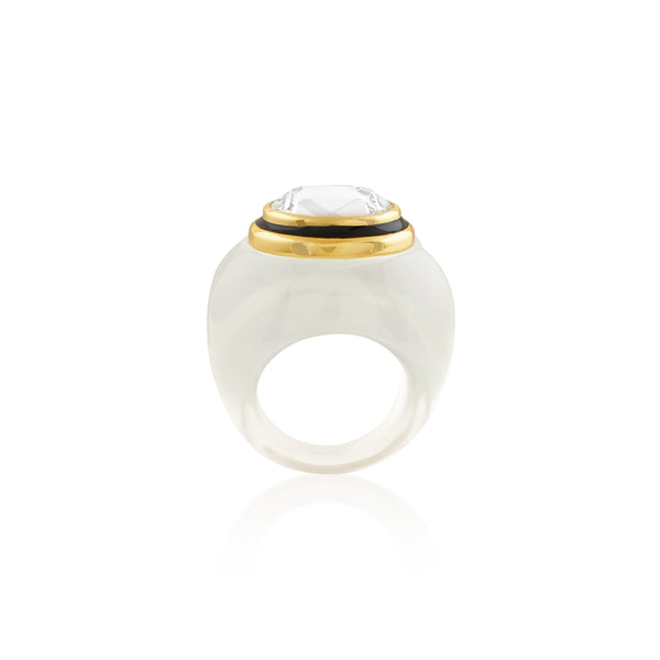 Isharya Clear Core Resin Ring Rings 6