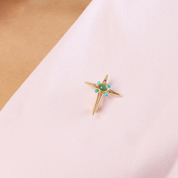 isharya Cosmic Cross Brooch Bracelets