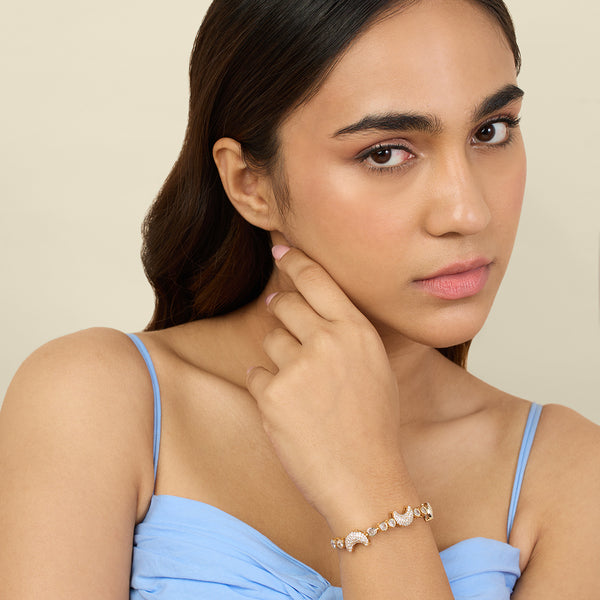 Isharya Crescent Moon Bolo Bracelet Bracelets