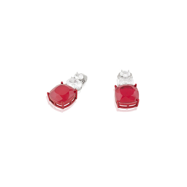 Isharya Crimson Elegance Dangler Earrings Earrings