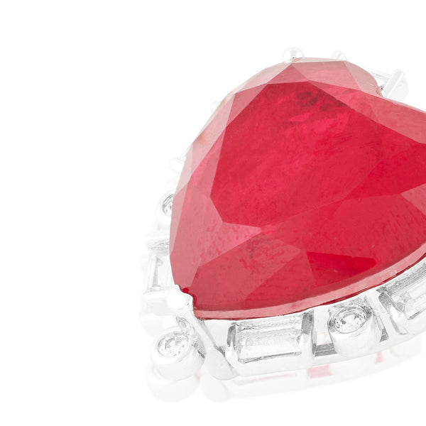 Isharya Crimson Heart Luxe Studs Earrings