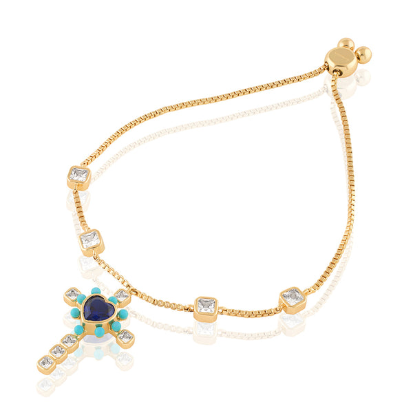 Isharya Cross My Heart Bracelet Bracelets