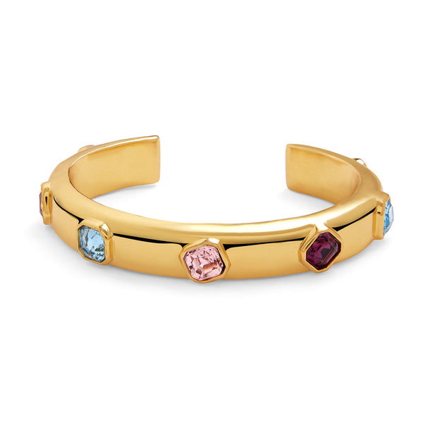 isharya Crystal Charms Cuff Bracelets M