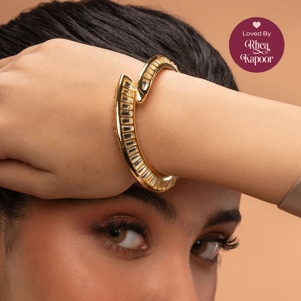 isharya Dazzle Mirror Snake Cuff Cuff M