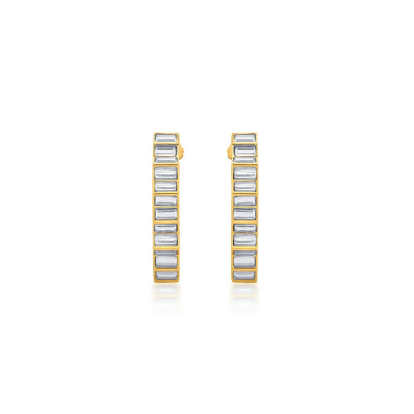 Isharya Deco Mirror Hoop Earring Earrings