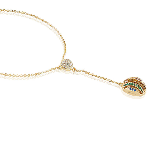 Isharya Disco Ball Y Necklace Necklaces