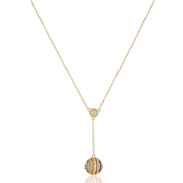 Isharya Disco Ball Y Necklace Necklaces