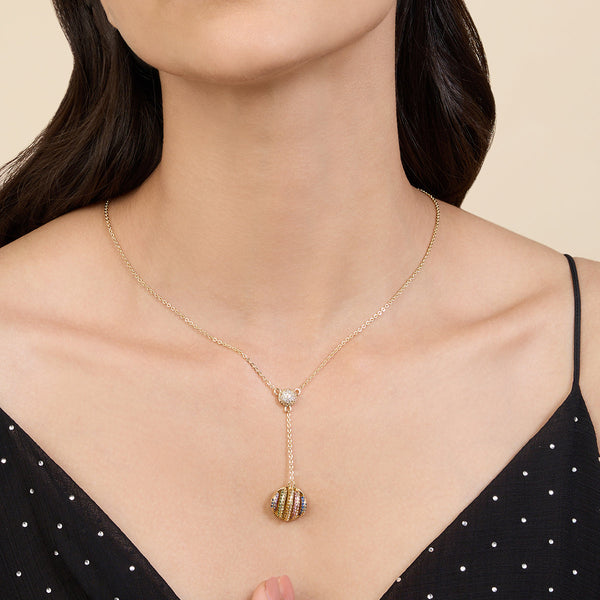 isharya Disco Ball Y Necklace Necklaces