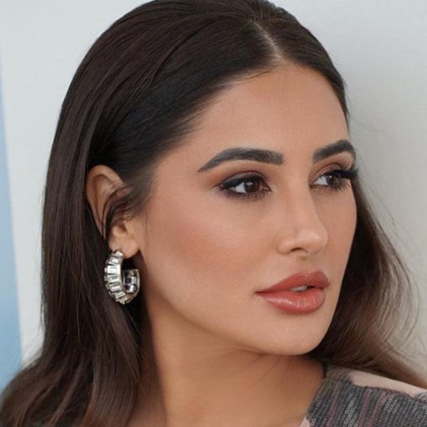 isharya Disco Mirror Rib Hoop Earring Earrings