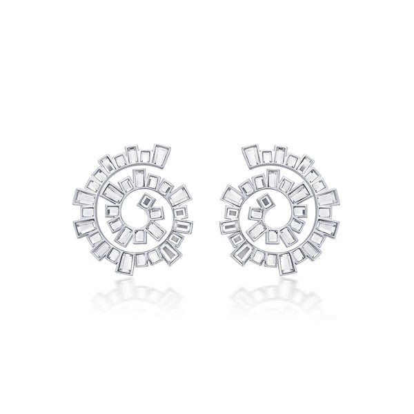 Isharya Disco Mirror Spiral Earring Earrings Gold