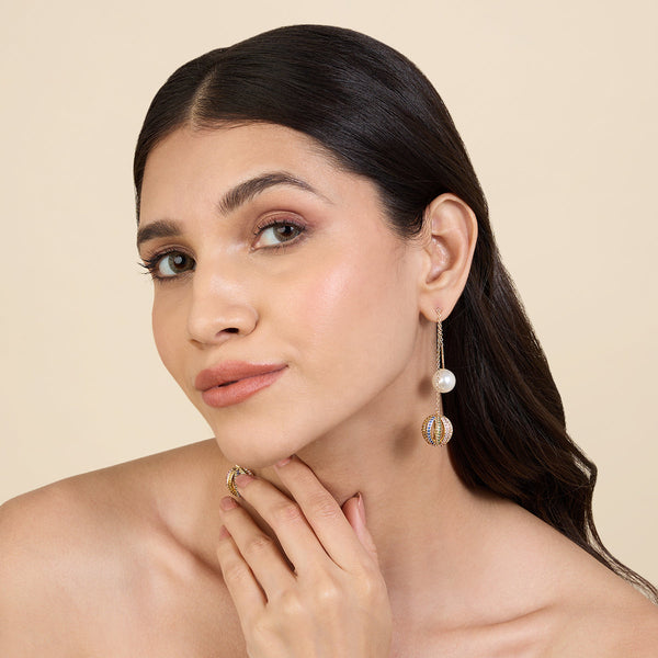 Isharya Disco Needle Thread Earrings Earrings