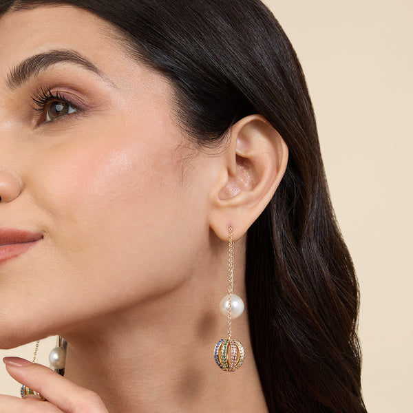 isharya Disco Needle Thread Earrings Earrings