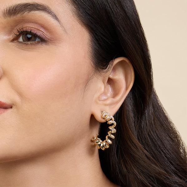 isharya Disco Spiral Hoops Earrings
