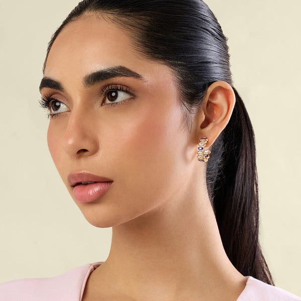 Isharya Divine Eye Halo Huggies Earrings