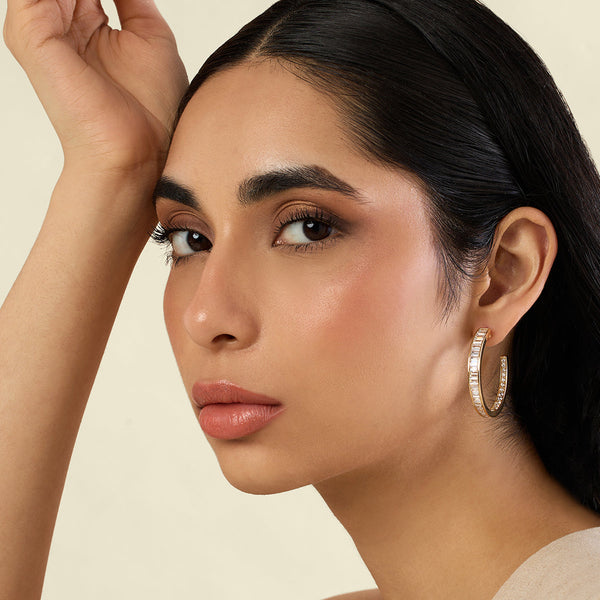 Isharya Divine Radiance Hoops Earrings