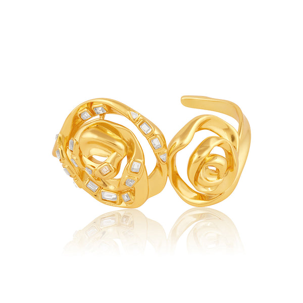 Isharya Double Rosé Statement Cuff Cuff XS